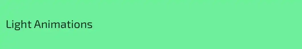 Light Animations
